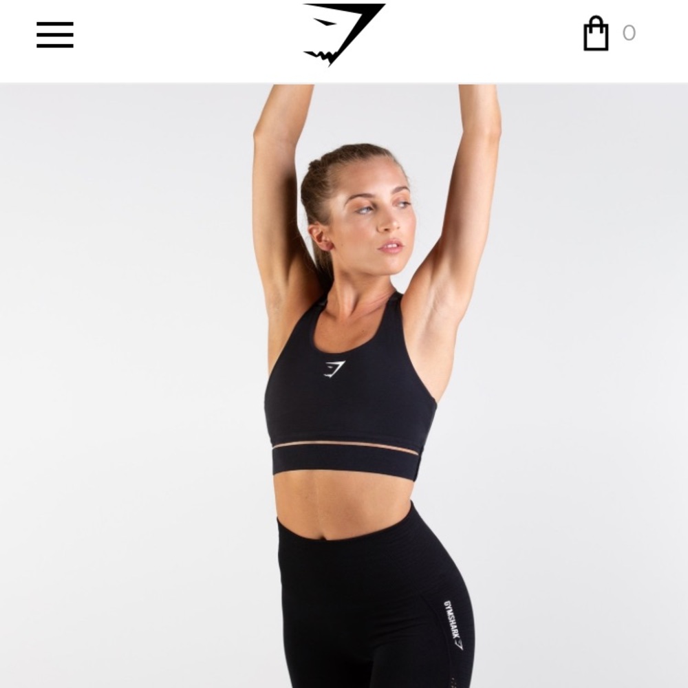 Gymshark Embody Sports Bra - Black, Size M